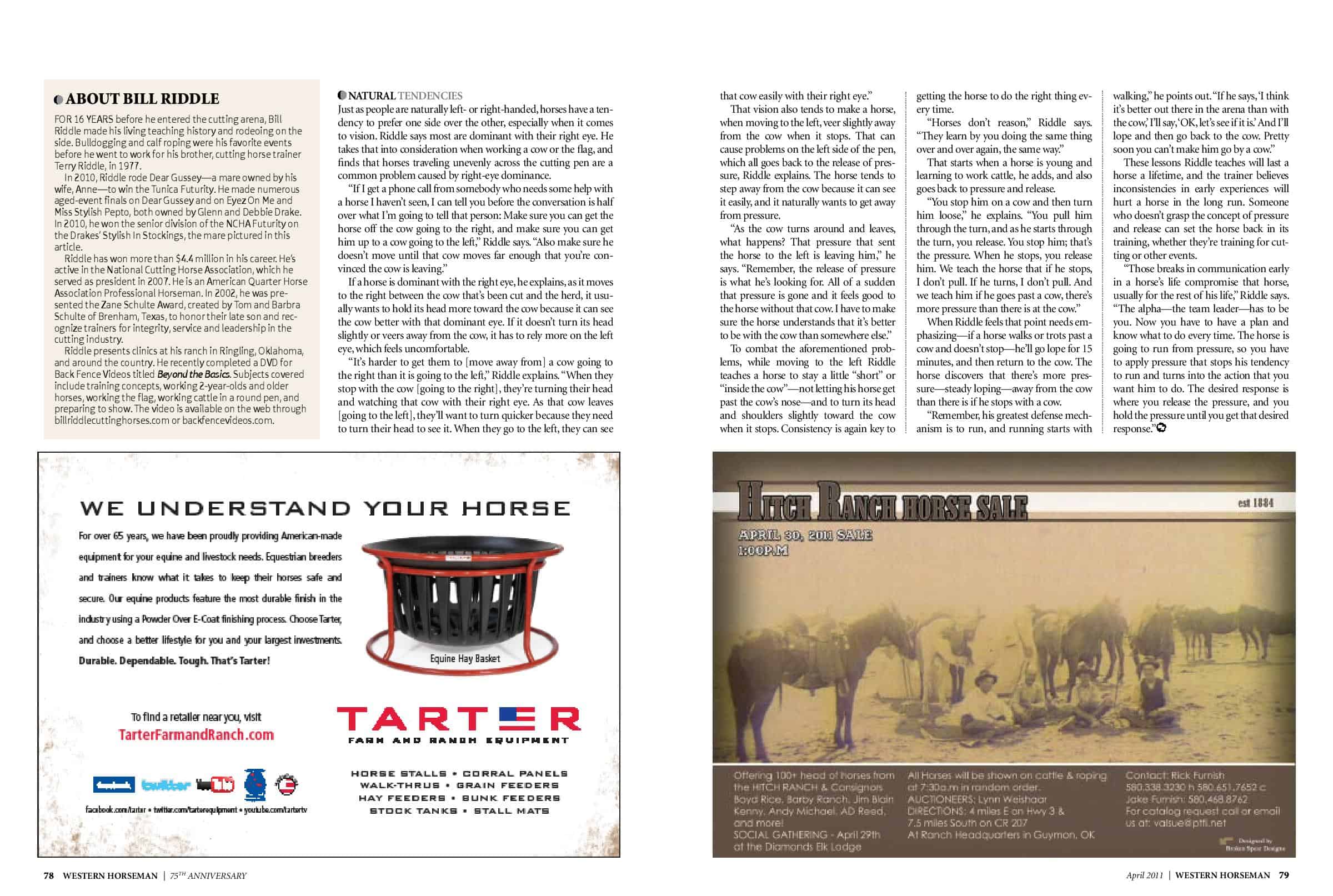 Bill Riddle Cutting Horses